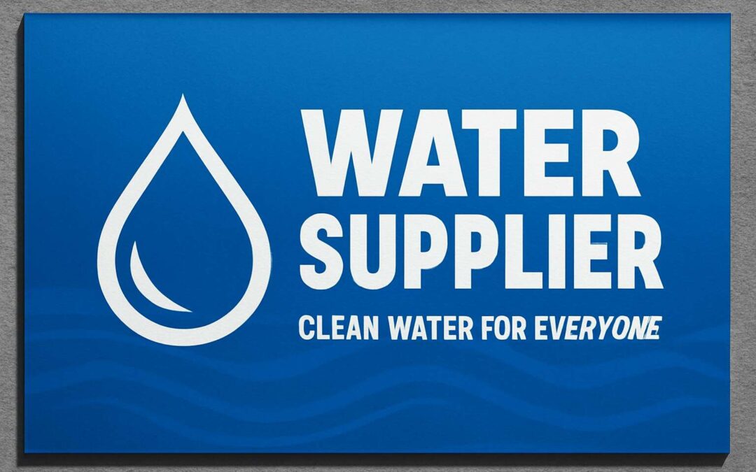Win customers with water supplier banner design: bold, clear, reliable.