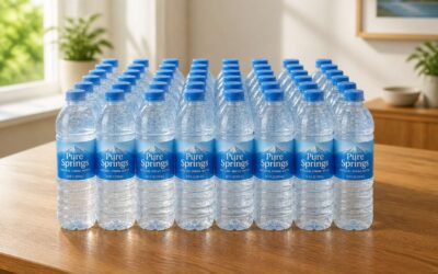 Stock up on bottled water 40 count for home and office.